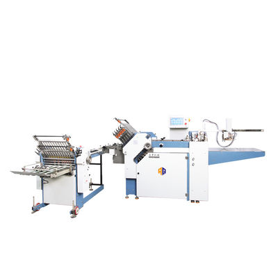 Querfalten-faltende Papiermaschine mit Schnallen-Platte 480mm Breiten-12