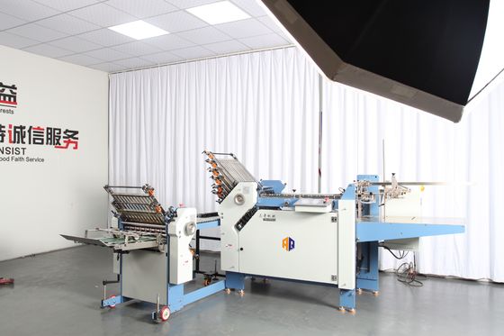 Manuelle Papierfaltenmaschine mit Kreuzfaltenbroschürenordner zum Drucken