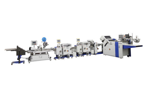 Hochgeschwindigkeits-Farmazeutische Flugblatt-Faltmaschine 600mm mit Etikettierung 600TS / 480TS