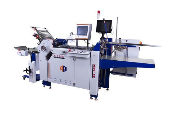 Hochgeschwindigkeits-automatische Klappmaschine mit Auslieferungstisch für Handbuchpapier