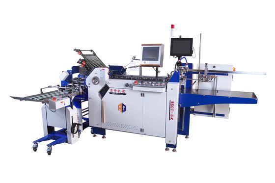 Industrie Elektronische Papiermappe mit Flachstapel-Zuführer für Broschüren-Broschüre Papier Faltenmaschine