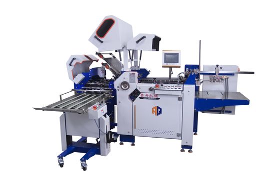 Automatische Papierindustrie Ausrüstung Handelsbroschüren Klapppapier Verarbeitungsmaschine mit Kreuzklappmaschine