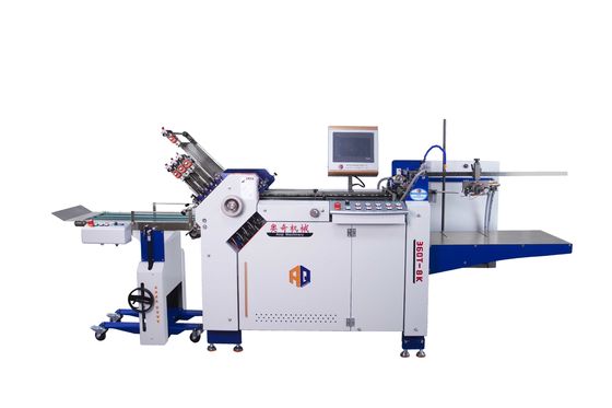 Automatische Falten-Hochgeschwindigkeitsmaschine des Papier-A4 mit 360mm Breiten-Stallfütterung